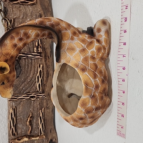 Vintage Resin Giraffe Planter Animal Print - Picture 4 of 8